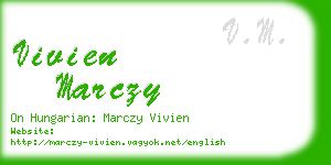 vivien marczy business card